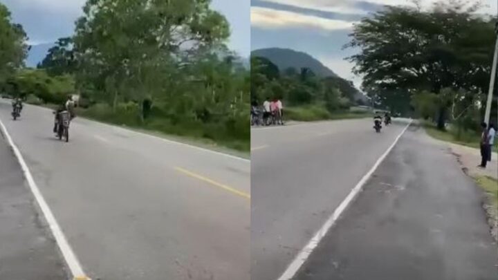 Motocicletas involucradas en accidente durante presunto pique en Colón