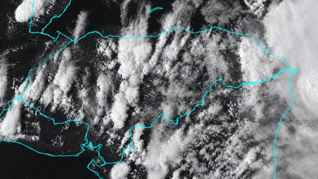 Lluvias previstas por Cenaos en varias regiones de Honduras durante el fin de semana