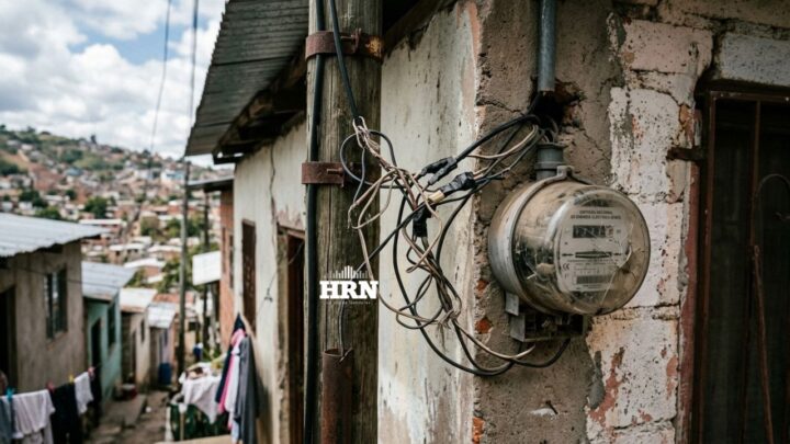 Técnico revisa la base de un medidor eléctrico para regularizar una conexión ante la ENEE