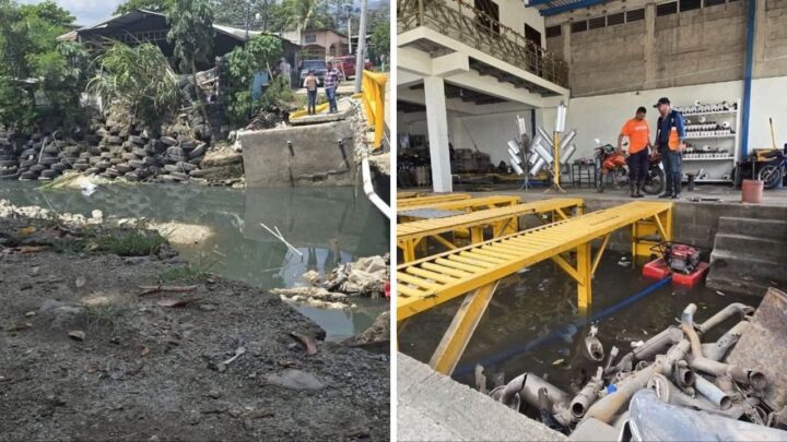 Inundaciones afectan viviendas y familias en colonias de Cortés por lluvias