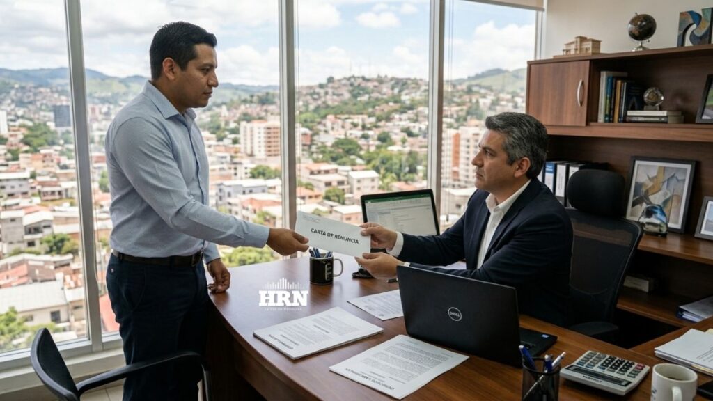 Trabajador revisa los derechos y prestaciones que puede cobrar al renunciar en Honduras