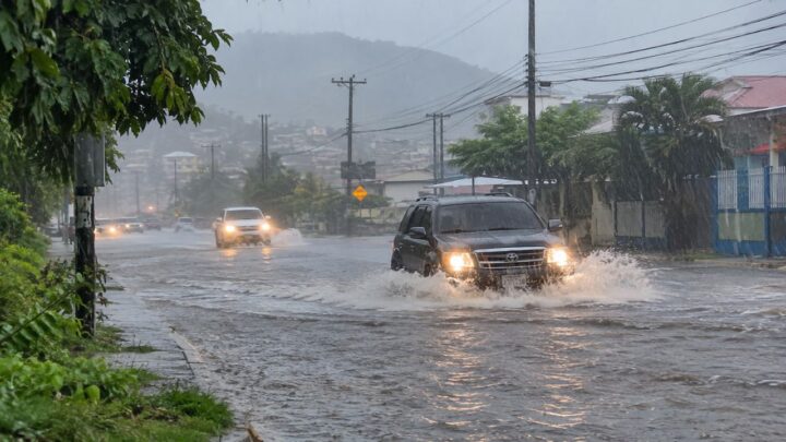 Mapa de las zonas de Honduras bajo alerta verde por lluvias, según Copeco