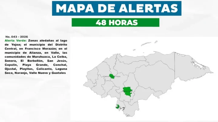Lluvias en zonas vulnerables de Honduras bajo Alerta Verde de COPECO