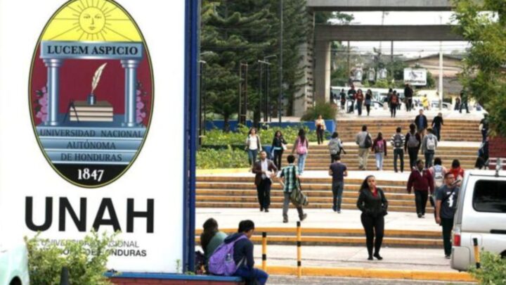 Estudiantes de la UNAH durante actividades en Ciudad Universitaria