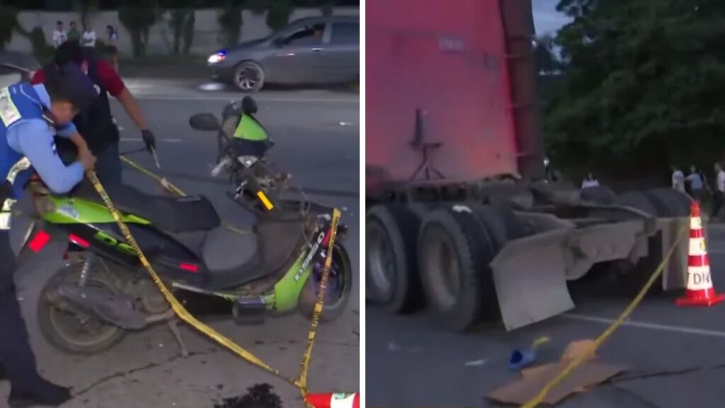 Accidente de tránsito en motocicleta ocurrido en el sector de La Masica, Villanueva